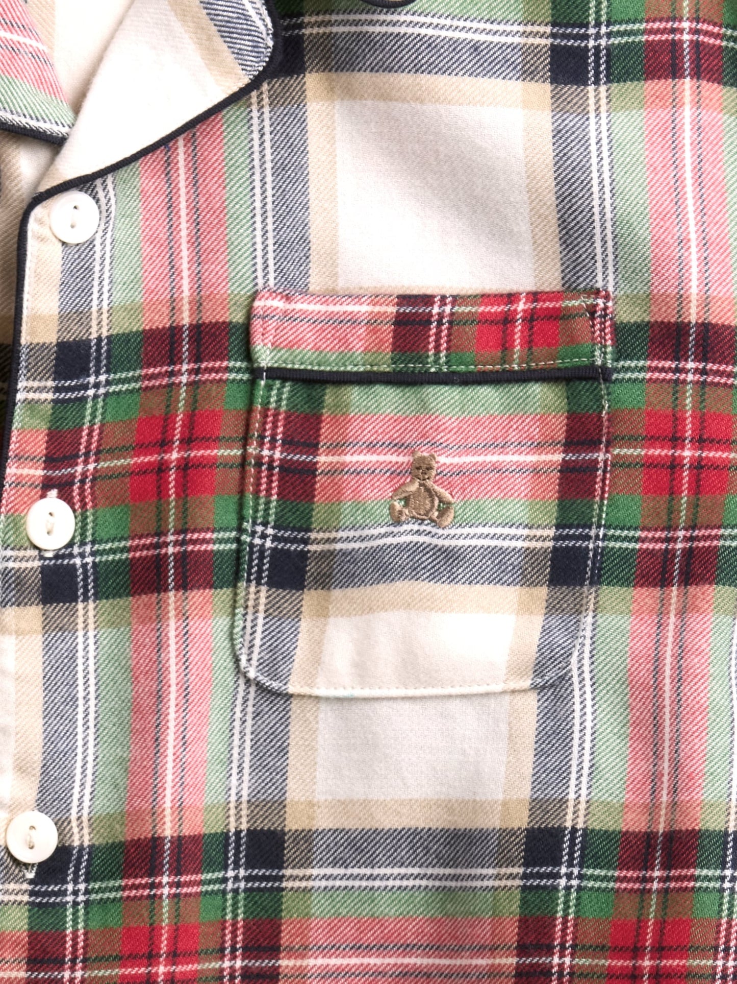 Yeşil Kids Geri Dönüştürülmüş Flannel Pijama Takımı