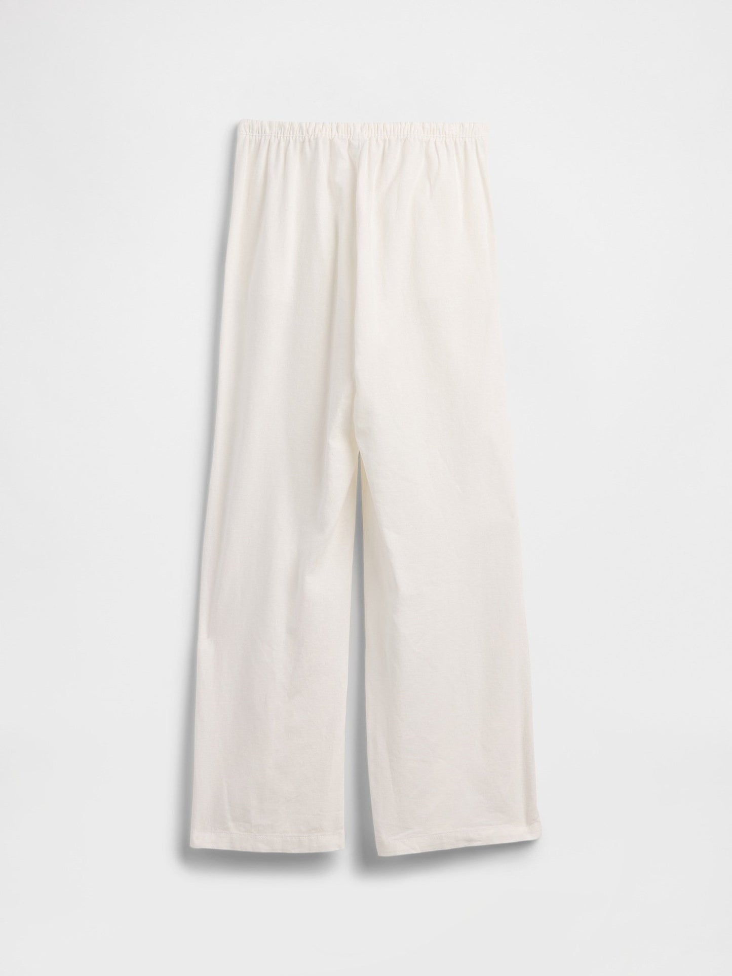 Beyaz Relaxed Pull-on Wide-leg Pantolon