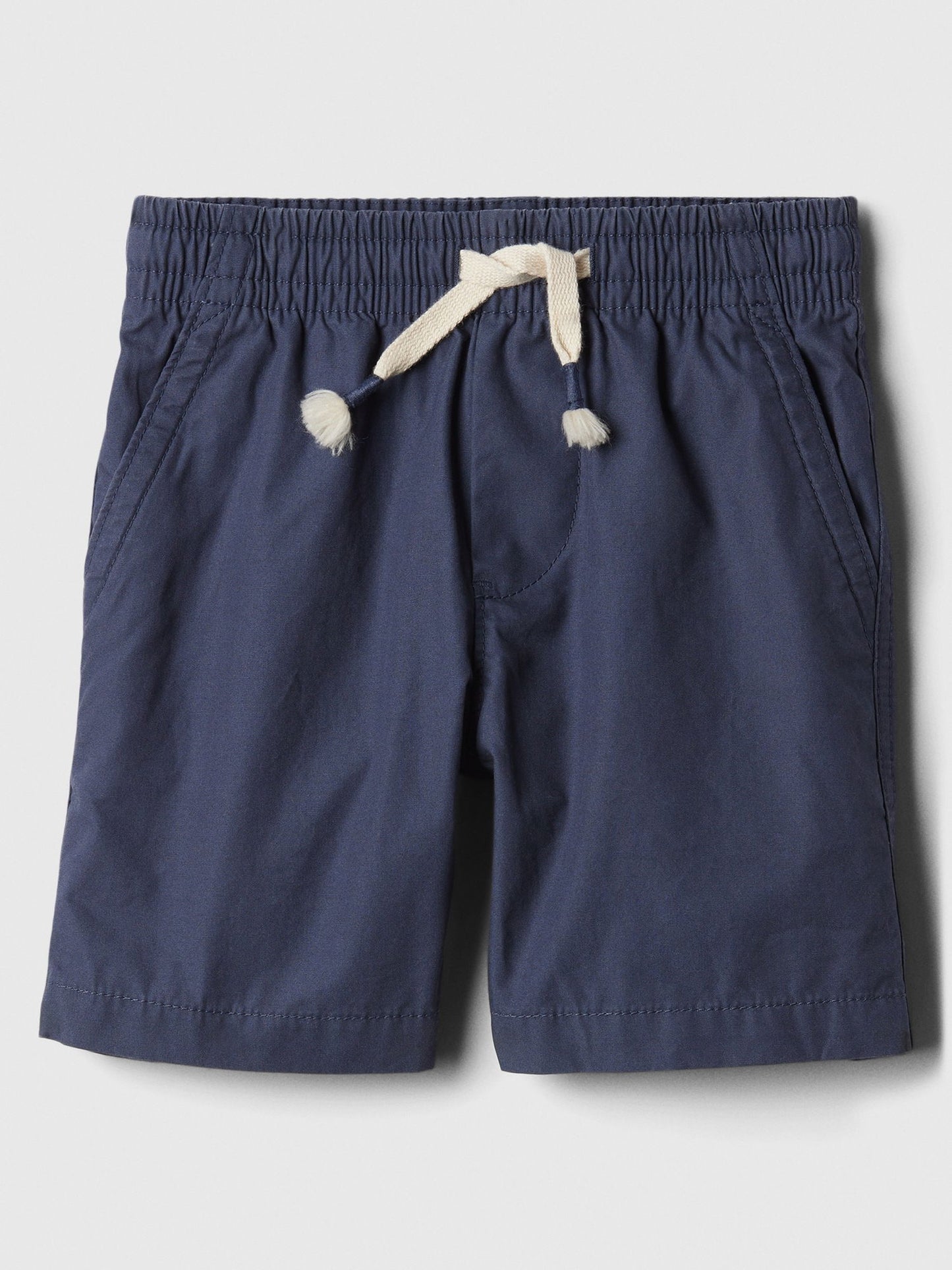 Lacivert Poplin Pull-on Şort