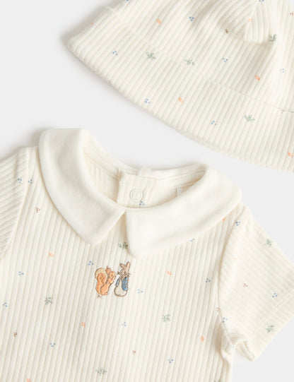 4'lü Pamuklu Peter Rabbit™ Yenidoğan Bebek Seti