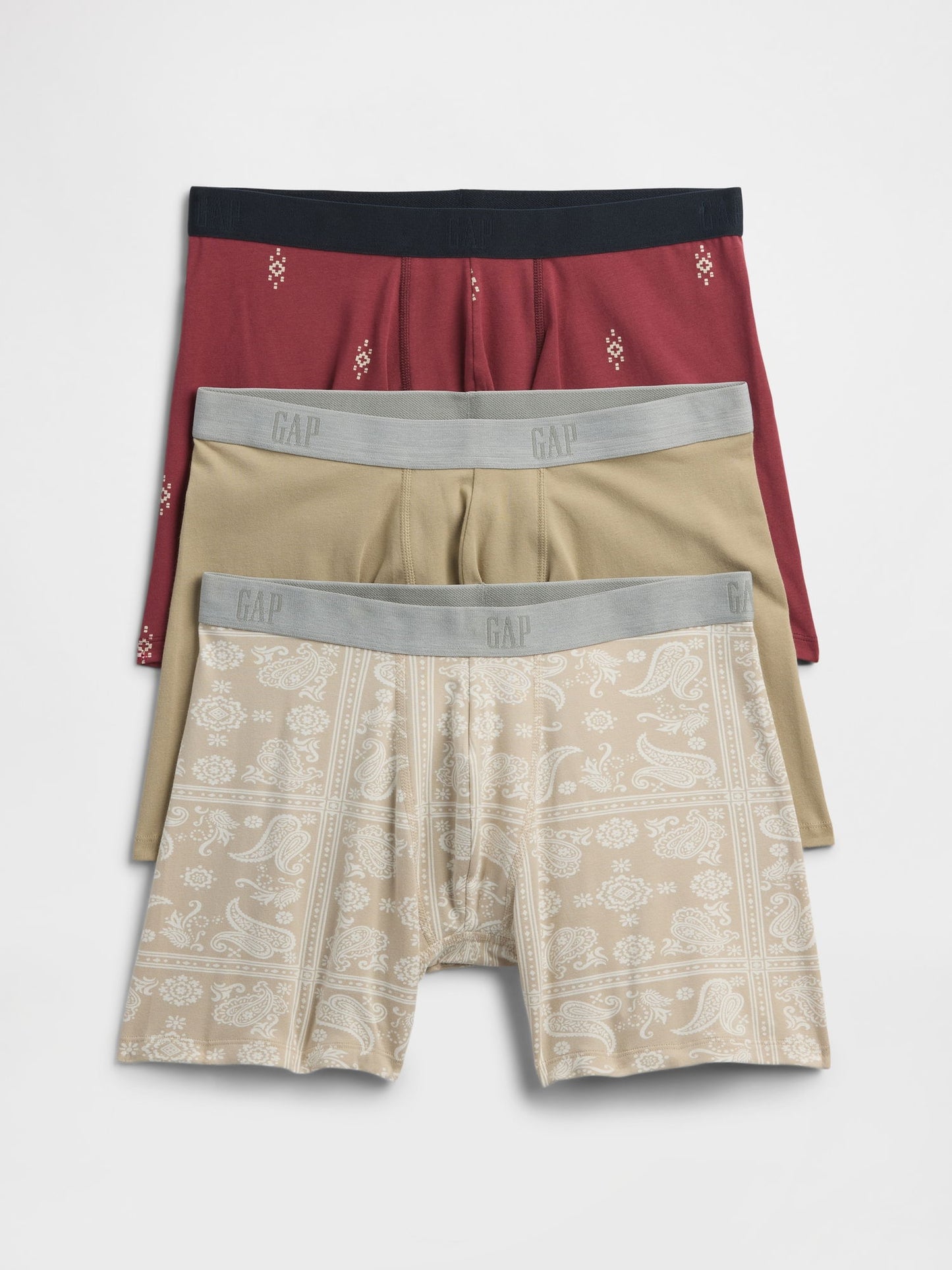 Çok Renkli 3'lü Brief Boxer Seti