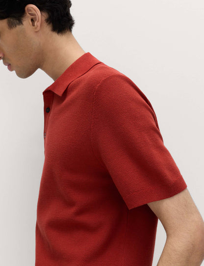Pamuk Karışımlı Polo Yaka T-shirt
