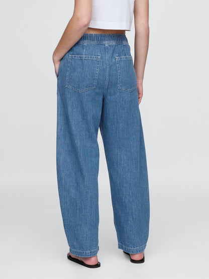 Mavi High Rise Easy Barrel Jean Pantolon