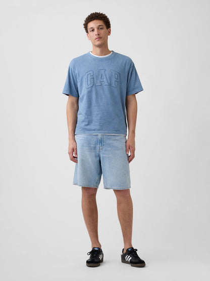 Açık Mavi Everyday Soft Boxy Gap Logo T-shirt