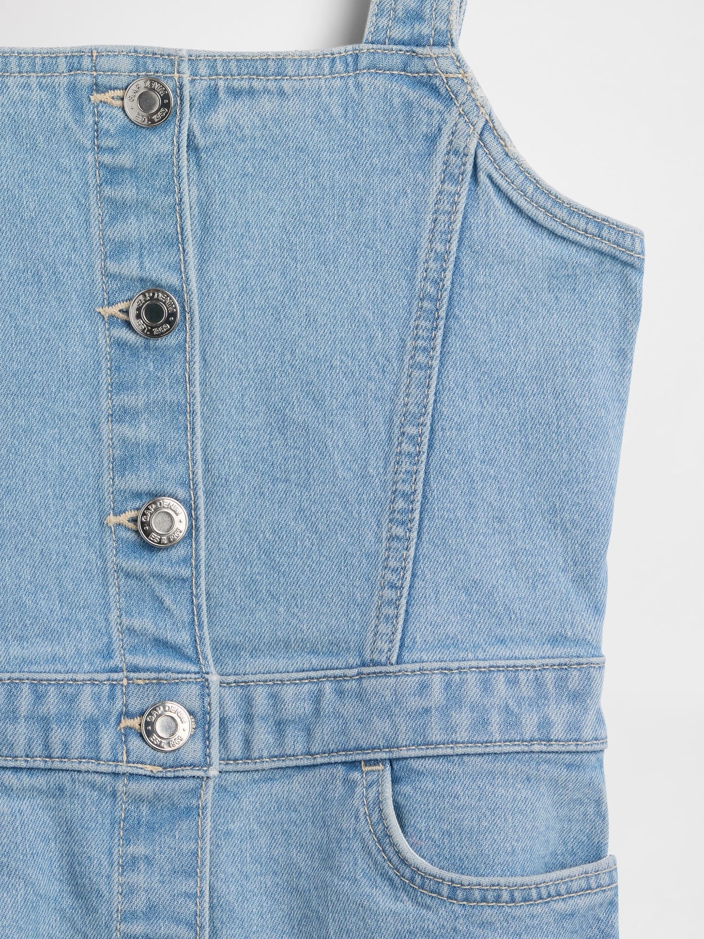 Açık Mavi Denim Elbise