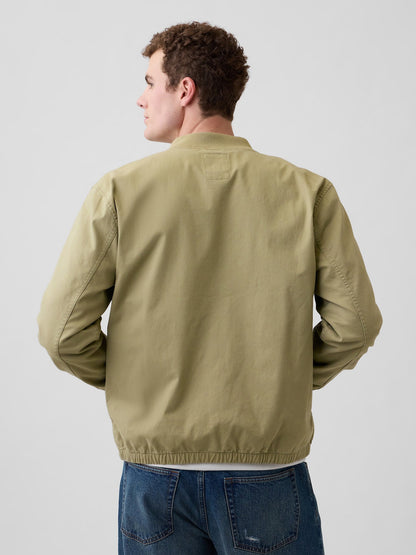 Açık Yeşil Relaxed Bomber Ceket