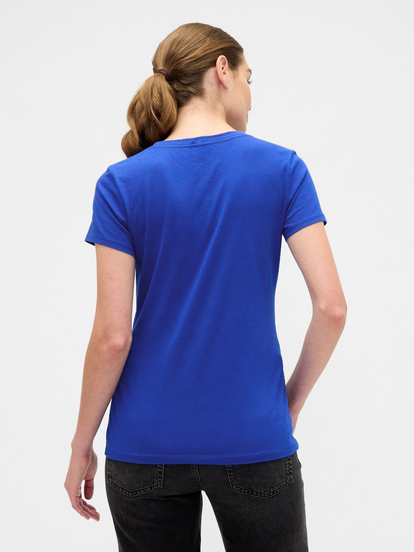 Koyu Mavi Gap Logo T-shirt