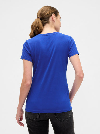 Koyu Mavi Gap Logo T-shirt