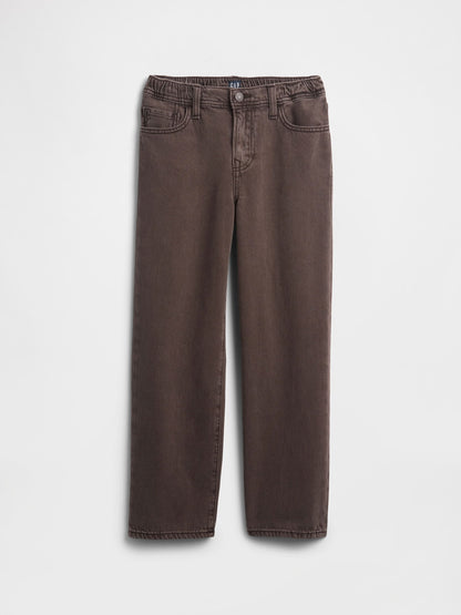 Kahverengi Soft Relaxed Jean Pantolon