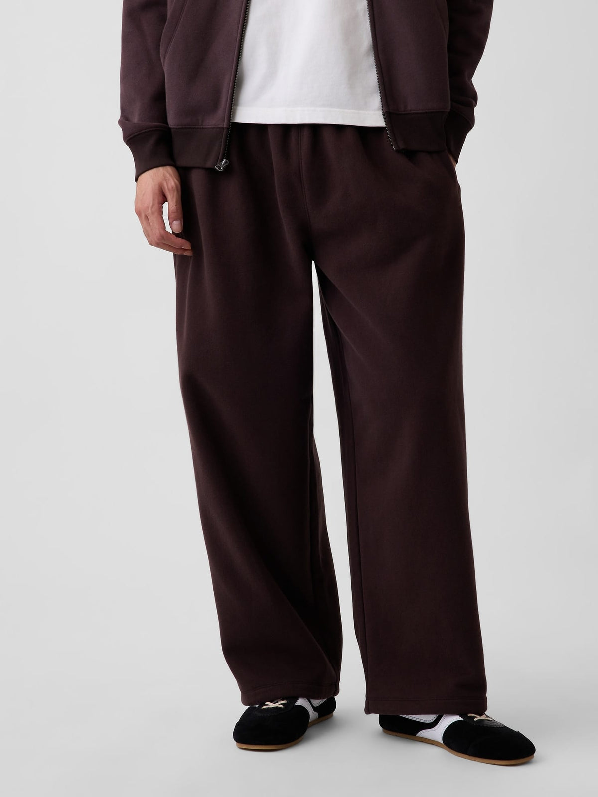 Koyu Kahverengi Vintagesoft Baggy Eşofman Altı