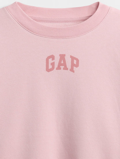 Açık Pembe Vintagesoft Oversized Logo Sweatshirt