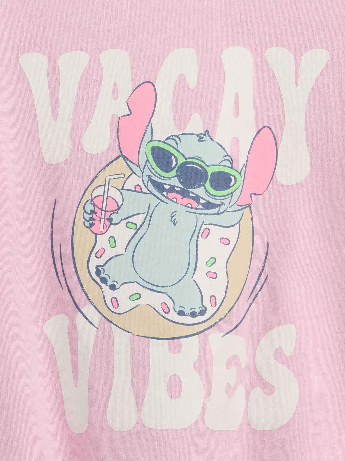 Açık Pembe Disney Grafik Baskılı T-shirt