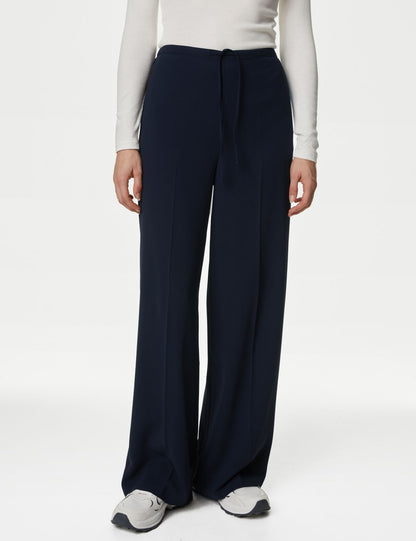 Yüksek Bel Wide Leg Pantolon