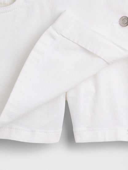Beyaz Denim Şort Etek