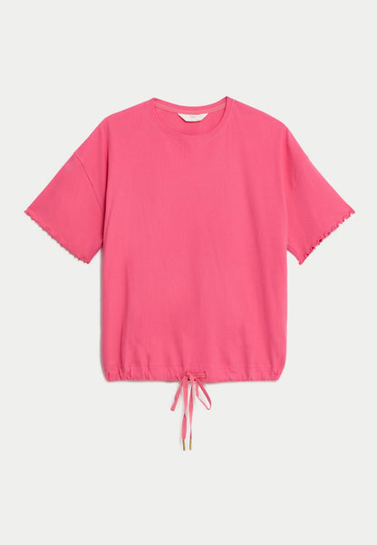 Regular Fit Kısa Kollu Pijama Üstü