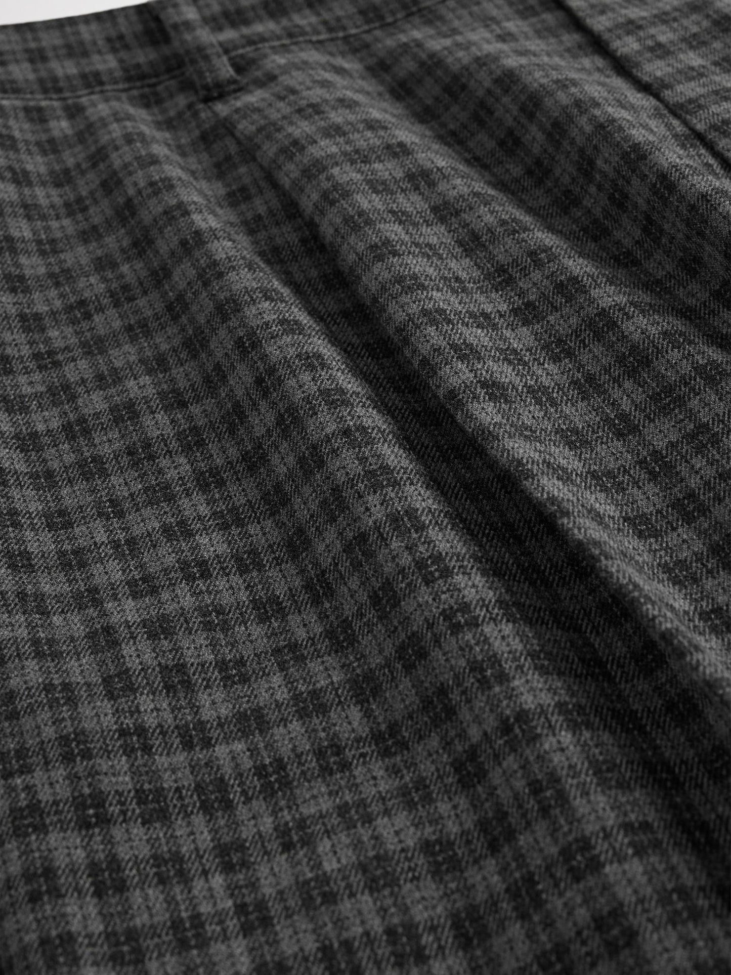 Gri 365 Yün Karışımı Relaxed Pantolon
