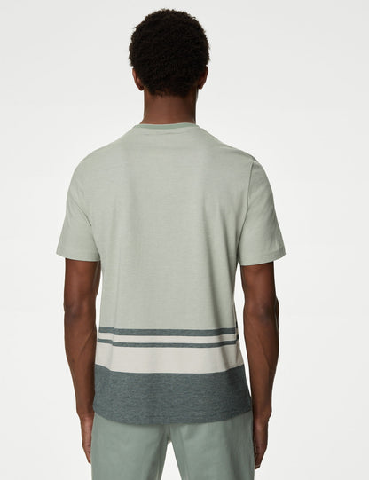 Saf Pamuklu Kısa Kollu T-shirt