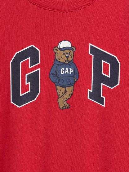 Kırmızı Brannan Bear Logo T-shirt