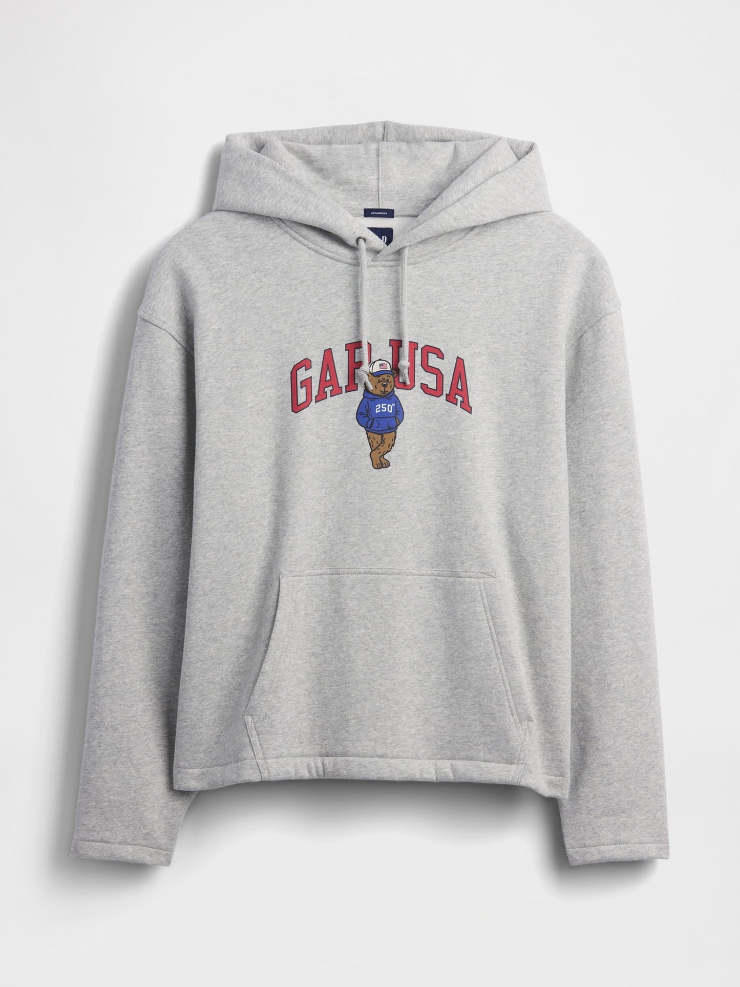 Açık Gri Vintagesoft Oversized Americana Logo Sweatshirt