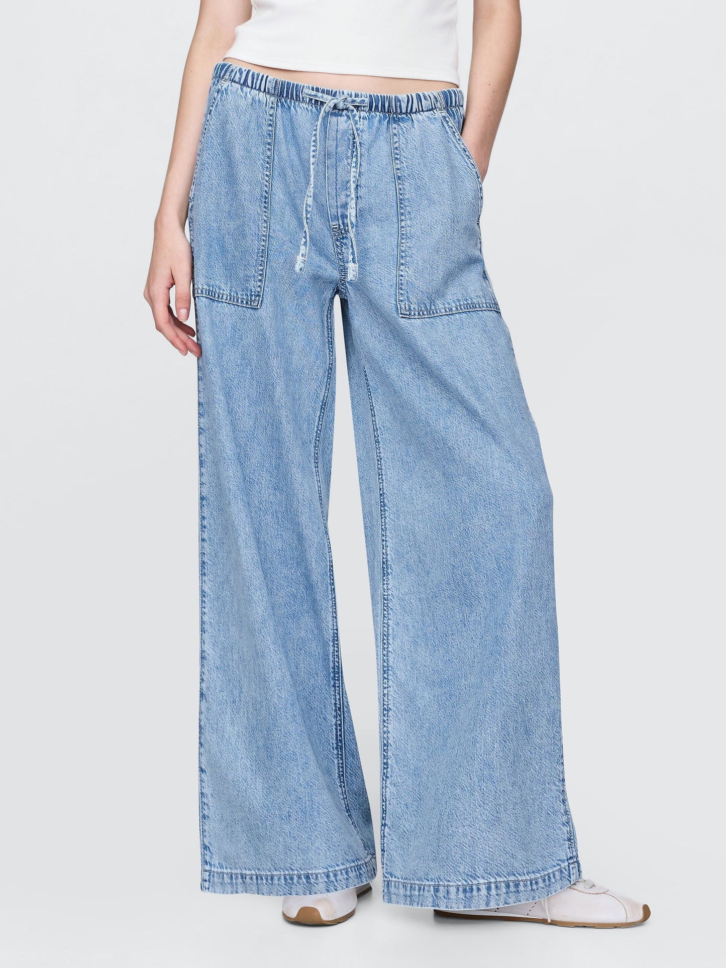 Mavi Mid Rise Ultrasoft Easy Baggy Jean Pantolon