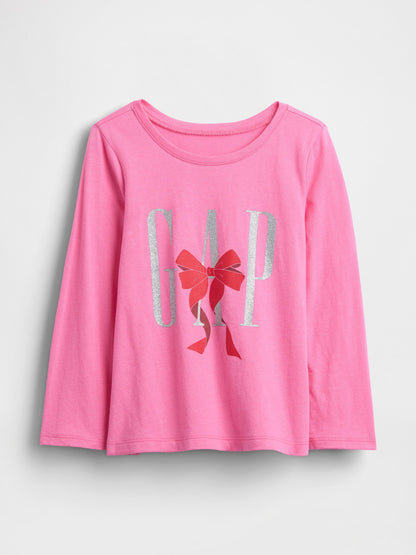 Koyu Pembe Gap Logo T-shirt