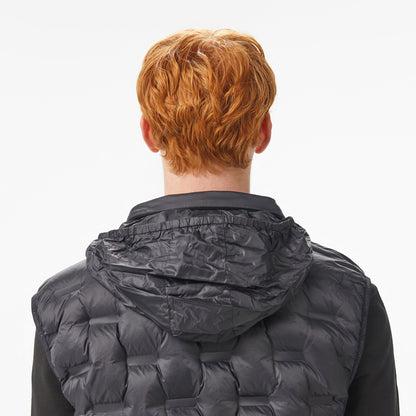 Lacoste Erkek Dik Yaka Siyah Yelek