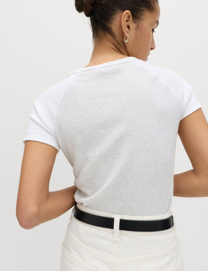 Kısa Kollu Pamuklu T-shirt