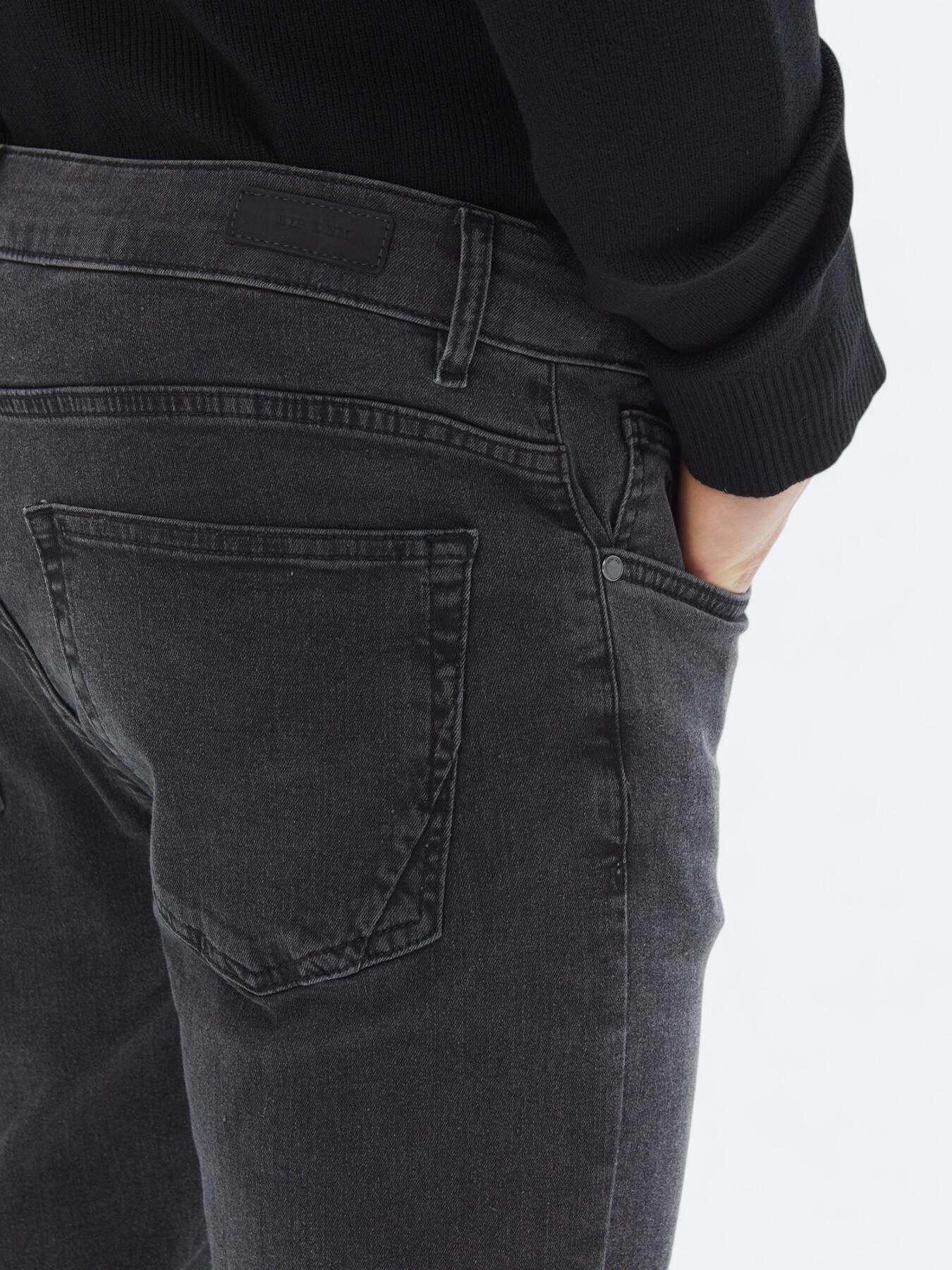 Koyu Gri Super Slm Fit Denim Pamuk Karışımlı Pantolon