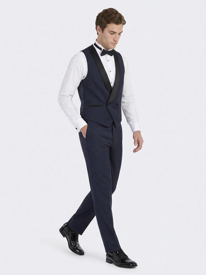 Saks Slim Fit Şal Yaka Klasik Yelek