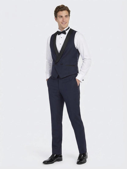 Saks Slim Fit Şal Yaka Klasik Yelek