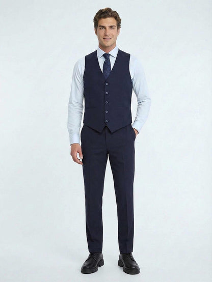 Saks Slim Fit Kelebek Yaka Klasik Yelek