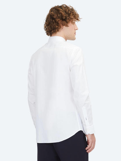Beyaz Slim Fit Uzun Dokuma Klasik %100 Pamuk Gömlek