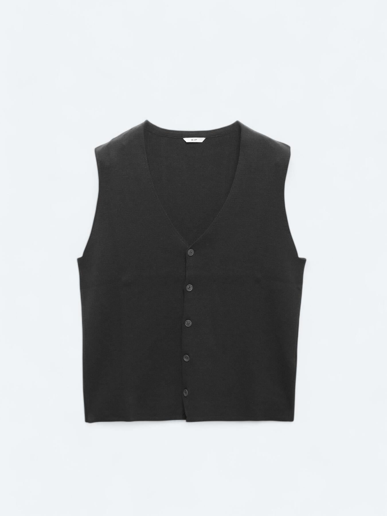 Antrasit Regular Fit Casual Örme Triko Yelek