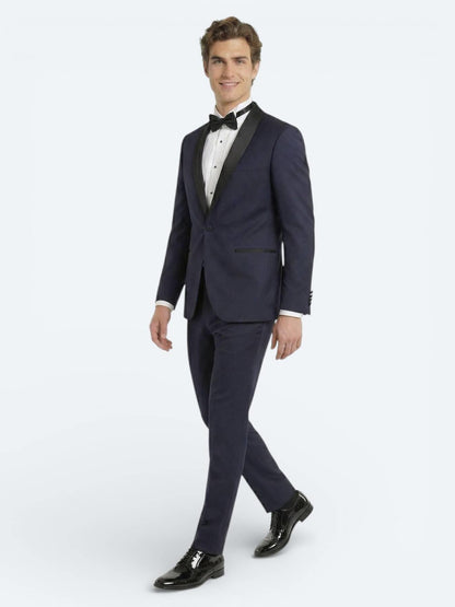 Saks Slim Fit Kelebek Yaka Dokuma Smokin Takım Elbise