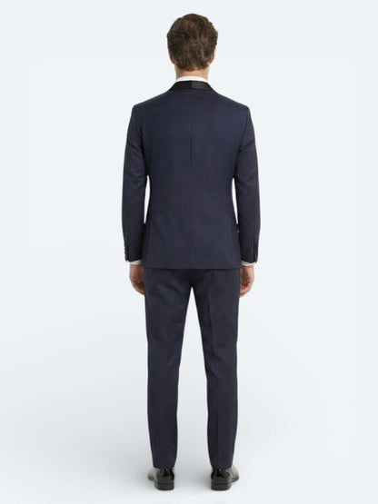 Saks Slim Fit Kelebek Yaka Dokuma Smokin Takım Elbise