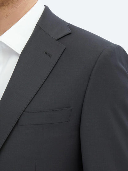 Antrasit Modern Fit Yün Karışımlı Takım Elbise