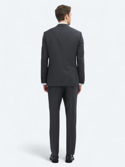 Antrasit Modern Fit Yün Karışımlı Takım Elbise