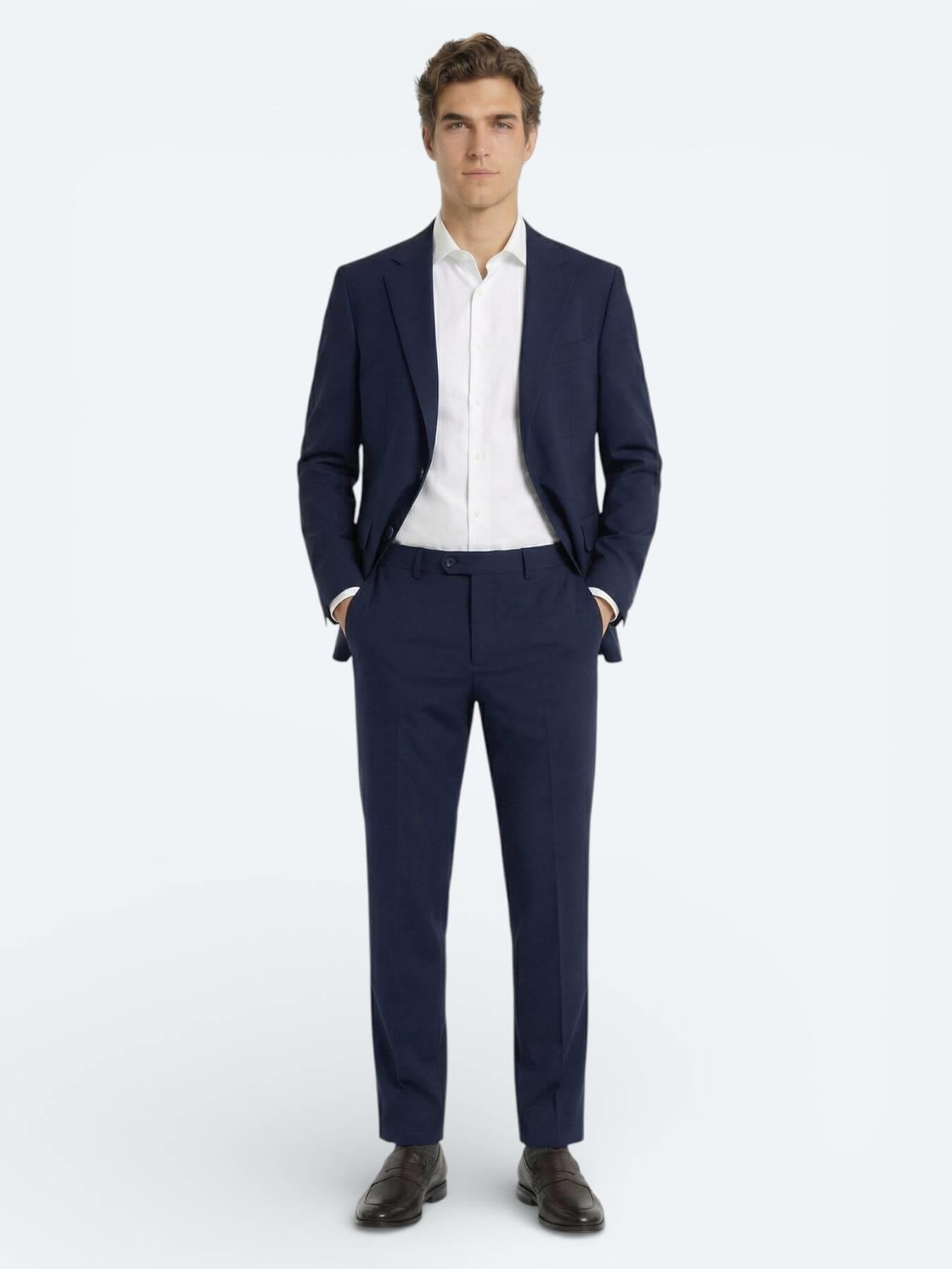 Saks Modern Fit Yün Karışımlı Takım Elbise