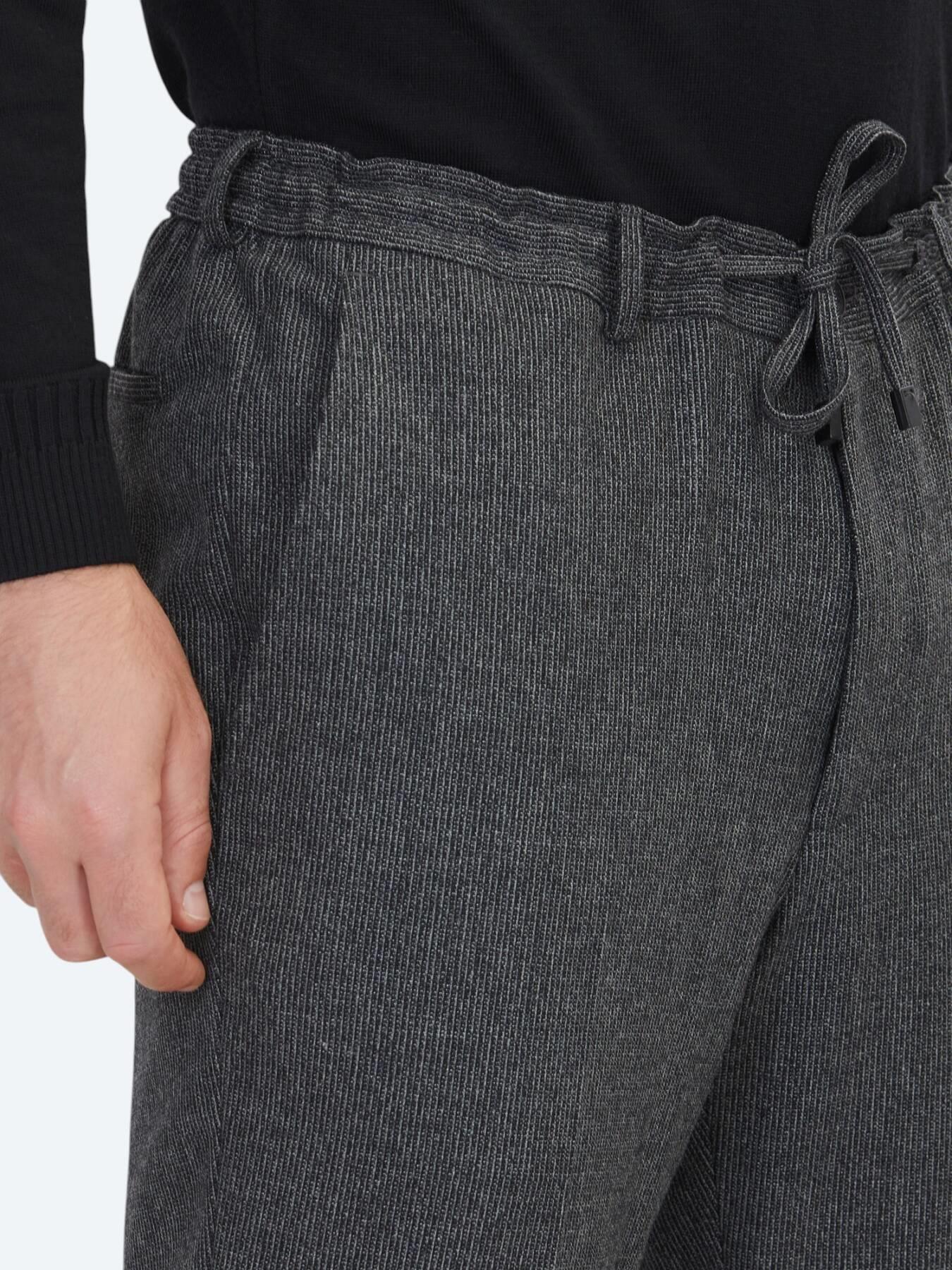 Antrasit Düz Comfort Fit Yün Karışımlı Takım Elbise