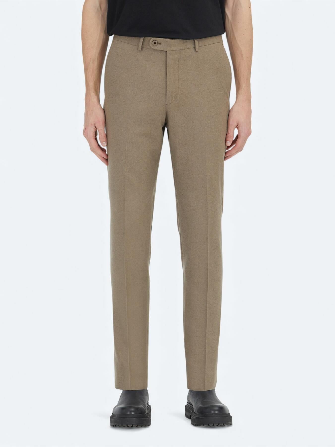 Vizon Düz Dokuma Fitted Fit Klasik Pantolon