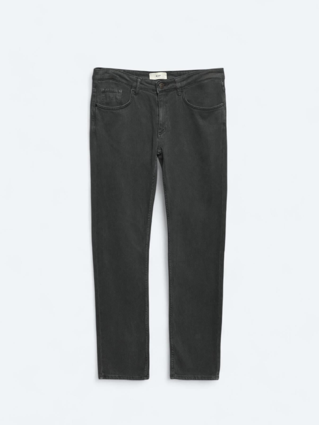 Antrasit Dokuma Slim Fit Casual Pamuk Karışımlı Pantolon