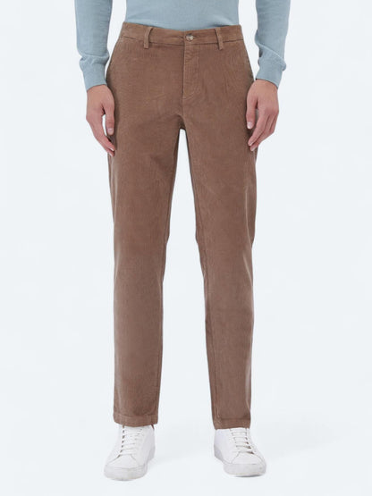Deve Tüyü Dokuma Regular Fit Kadife Casual Pamuk Karışımlı Pantolon