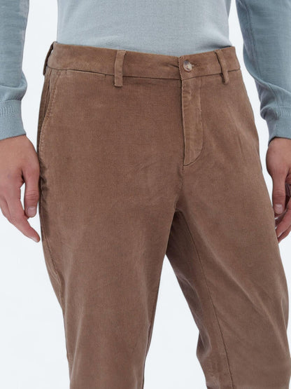 Deve Tüyü Dokuma Regular Fit Kadife Casual Pamuk Karışımlı Pantolon