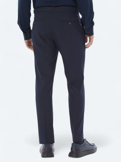 Lacivert Dokuma Regular Fit Casual Pantolon