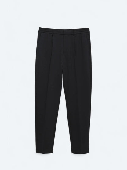 Lacivert Örme Carrot Fit Casual Pantolon