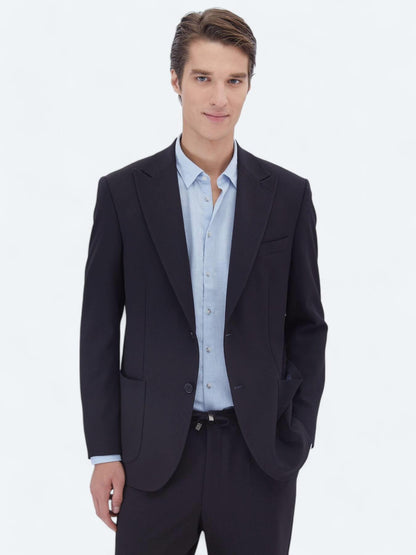 Lacivert Mikro Modern Fit Takım Elbise
