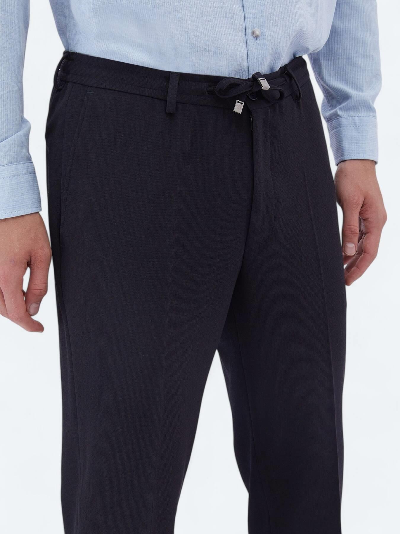 Lacivert Mikro Modern Fit Takım Elbise