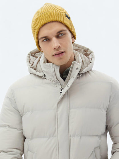 Taş Regular Fit Casual Dokuma Mont