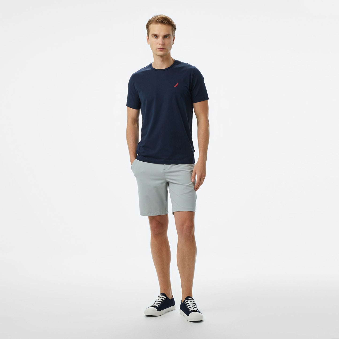 Nautica Erkek Lacivert Regular Fit T-shirt