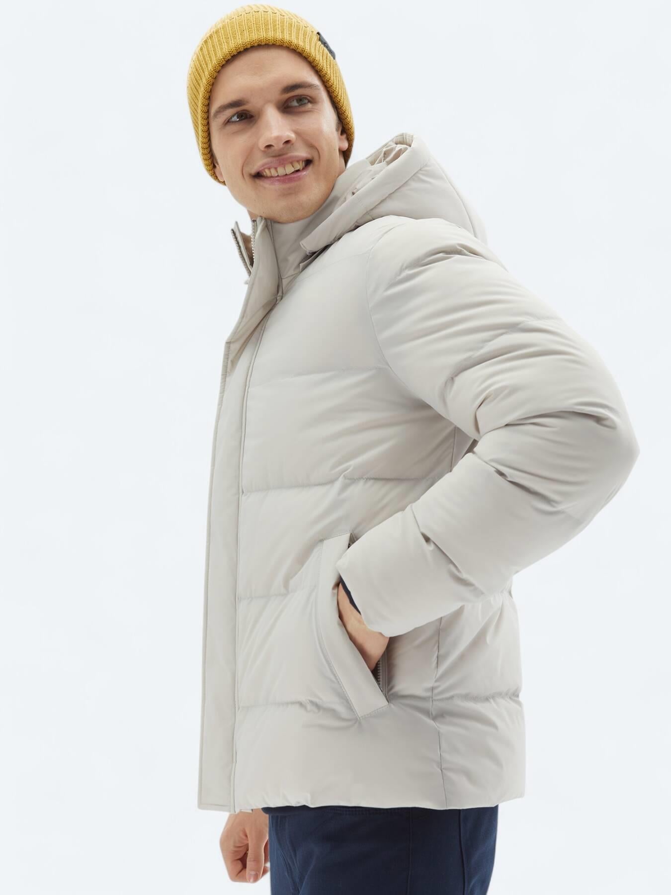 Taş Regular Fit Casual Dokuma Mont